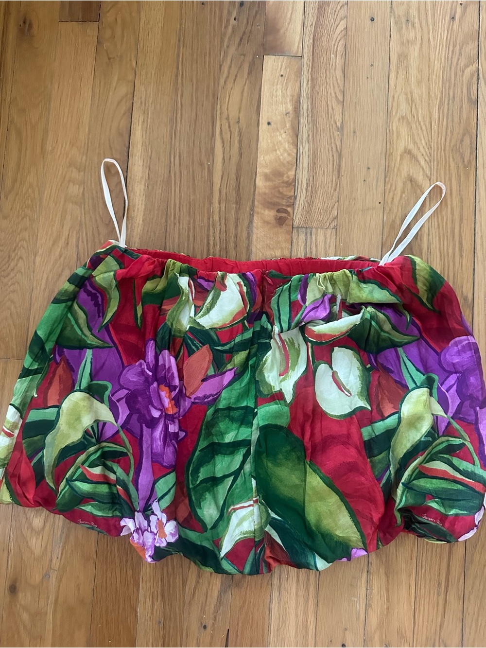 Farm Rio Bubble Hem Mini Skirt